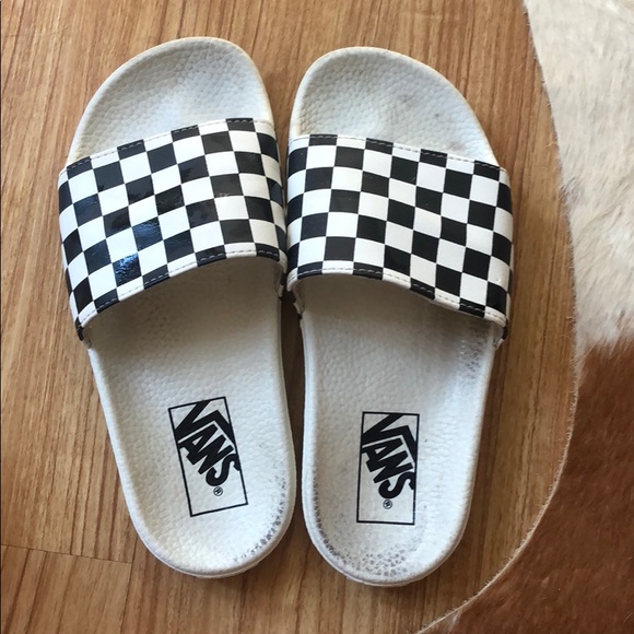 checkered van slides